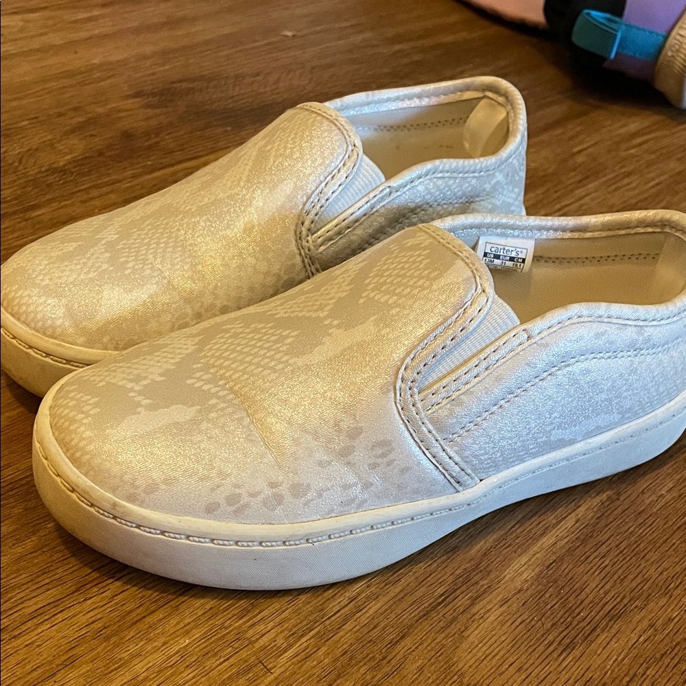 Carter's Cream Slip-On Kids Sneakers